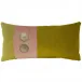 Two Button Wasabi Rose Water 15 x 35 in Pillow
