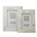 Ocean Sand Mother of Pearl Set of 2 Photo Frames (4" x 6", 5" x 7") Shell/Glass/Velvet