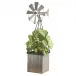 Farm Windmill Planter Galvanized Iron