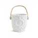 Hampton Faux Bamboo Fretwork Cooler Bucket with Bamboo Handle Ceramic/Bamboo