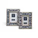 Blue Belle Set of 2 Bone Inlay Photo Frames (4" x 6", 5" x 7") Bone/Resin/Mango Wood/Glass