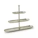 Silver Etagere 3-Tier Server - Aluminum