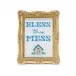 Bless This Mess Embroidered Cross Stitch Framed Wall Art Designed by Boyar NYC