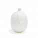 Textures Lg Matte Carved Ridges Vase with Matte Finish Ceramic