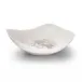 15" Archipelago White Cloud Marbleized Organic Shaped Bowl Resin