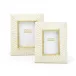 Sunburst Set of 2 Photo Frames with Brass Border (4" x 6", 5" x 7") Resin/Brass/Glass