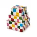 Colorblock Covered Boxes, Set of 3