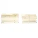 Set of 2 White Quartz Boxes Includes 2 Sizes Genuine White Quartz/Resin/Acrylic