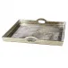 Hotel De Ville Decorative Square Tray Recycled Aluminum