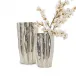 Set of 2 Silver Tree Vase (dry flowers only) Recycle Aluminum