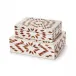 Raffles Hinged Covered Box, Set of 2