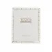 8 x 10 Silver Plated Metal Photo Frame W MOP