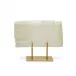 Selenite Slab on Gold Stand Genuine Selenite