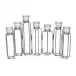 Silver Serpentine Set of 7 Hinged Votive Candleholders with Antiqued Silver Leaf Finish Iron/Glass