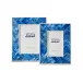 Blue Chevron Set of 2 Picture Frames with Wood inset (4" x 6", 5" x 7")