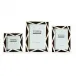 Stripes in Absract Dark Tortoise Photo Frame Set of 3
