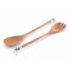 Lodge Style Elk Head Wood Salad Servers