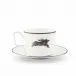 Running Elk Platinum Rim Cup and Saucer