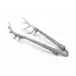 Lodge Style Pewter Antler Pattern Ice/Bread Tongs
