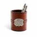 Leather Elk Office Pen Holder