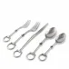 Bit Five Piece Flatware Set - Stainless Steel Matt Silver