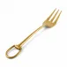 Stirrup Shiny Gold Stainless Steel Serving Fork