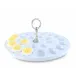 Medici Deviled Egg Tray With Pewter Classic Ring Handle