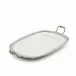 Refined Porcelain Rectangle Tray with Elegant Handles
