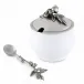 Blueberry Sugar Bowl and Spoon