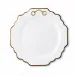 Gold Bit Gold Rim Bone China Scallop Salad Plate