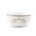 Gold Bit Gold Rim Bone China Round Cereal Bowl