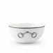 Pewter Bit Platinum Rim Bone China Round Cereal Bowl