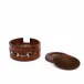 Leather Bit Coaster Set