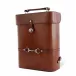 Leather Bit Double Wine Bottle Carrier