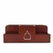 Leather Stirrup Single Office Desk Organizer