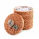 Wicker Rattan Orchids Ice Bucket