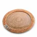 Wicker Rattan Orchid Serving Tray Round 19 inch