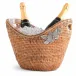 Wicker Rattan Orchids Champagne Tub