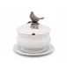 Song Bird Songbird Porcelain Lidded Bowl