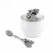 Acorn Oak Leaf Sugar Bowl & Spoon