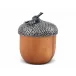 Majestic Forest Pewter Top Wood Acorn Box