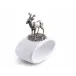 Lodge Style Deer Stoneware Napkin Ring