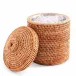 Wicker Rattan Ice Bucket Lidded