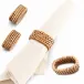 Hand Woven Rattan Napkin Ring Set of 4