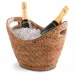 Wicker Rattan Champagne Tub