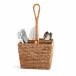 Hand Woven Rattan Wicker Flatware Caddy