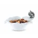 Woodland Creatures Fine Porcelain Leaf Bowl With Pewter Squirrel