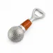 Pewter Golf Ball Bottle Opener 4.5 in.