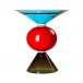 Oman by Ettore Sottsass Acquamarine/Red/Grey Vase