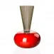 Puzzle by Ettore Sottsass Grey/Coral Vase